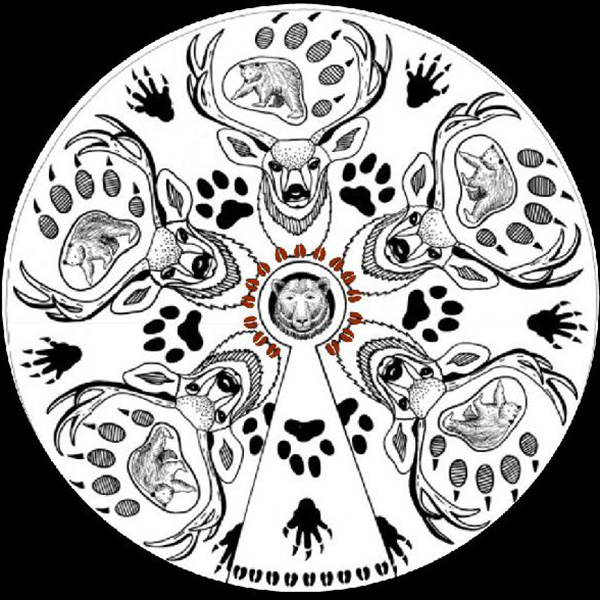 Entiat Bear dreams mandala art