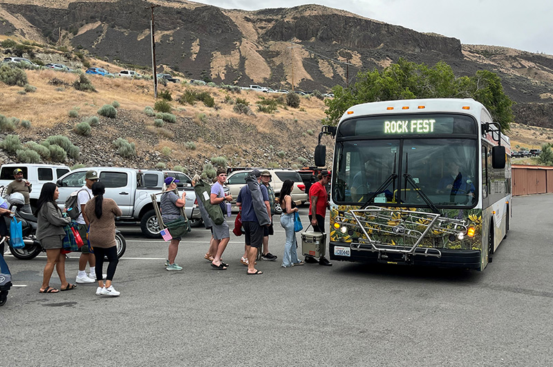 Rock fest bus